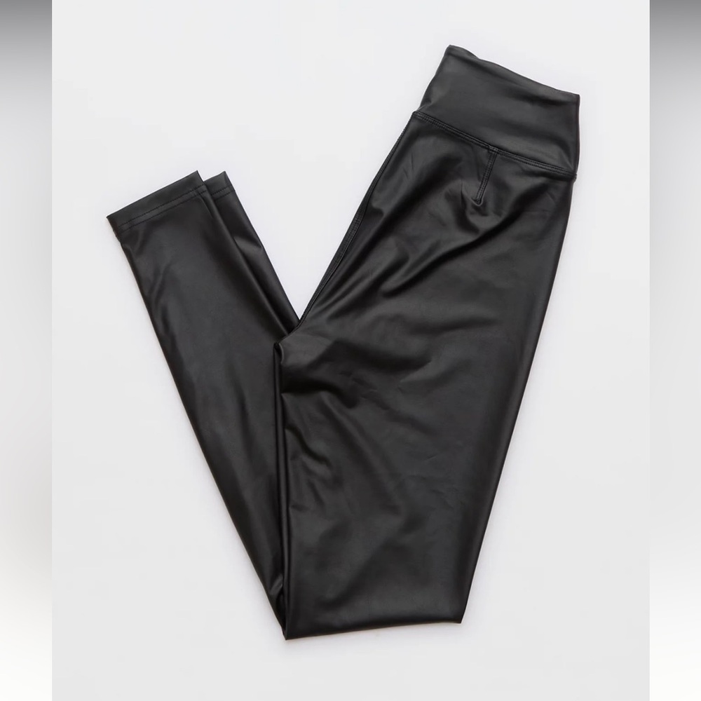 Aerie Offline faux leather leggings, NWT - Picture 8 of 8